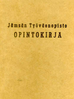 Opintokirjan kansi 1946