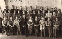 Jämsän yhteiskoulun koululaisia vuonna 1941