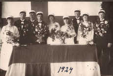 Jämsän maanviljelyslyseon ylioppilaita vuonna 1924