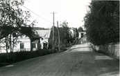 Seppolan silta v. 1930 vas. Jokinen ja Sillankorva, taustalla Posti ja Arvion talot, kuva Anna Salonen, Jämsä