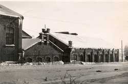 Part of Hovilanhaara paper mill from the direction of Kinula in 1945