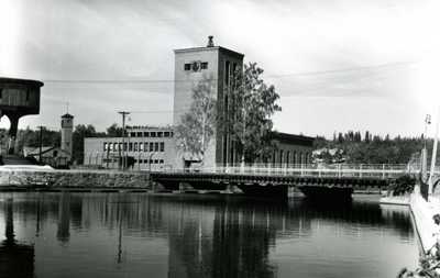 United Paper Mills Oy Jämsänkoski sulphite spirit factory in 1958.