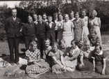 Tuntematon,  (c) Jämsän yhteiskoulu,  Jämsän yhteiskoulun oppilaita vuonna 1937