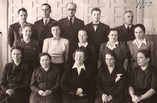Tuntematon,  (c) Jämsän yhteiskoulu,  Jämsän yhteiskoulun opettajia vuonna 1950